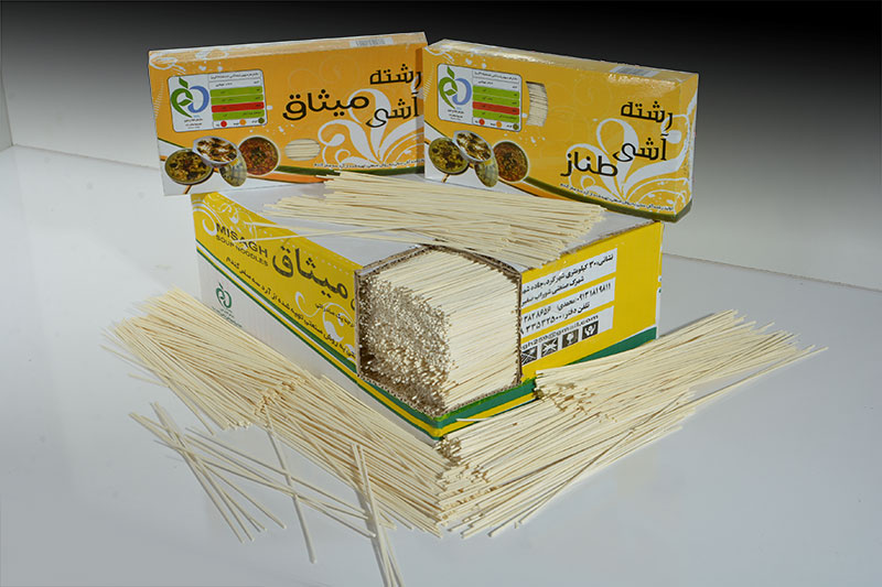 رشته آش طناز و میثاق تولید در شهرک صنعتی سامان در استان چهار محال و بختیاری